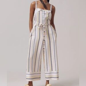 Maeve Easy Sleeveless Shirting Jumpsuit